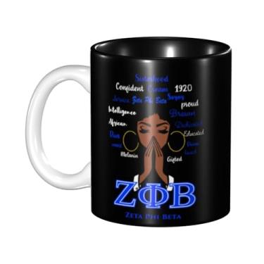 Imagem de Canecas de café, caneca de café de 400 ml, canecas de cerâmica com alça grande para café, chá, cacau, lavável na lava-louças, sem lascas, sem chumbo, ideal para café da manhã