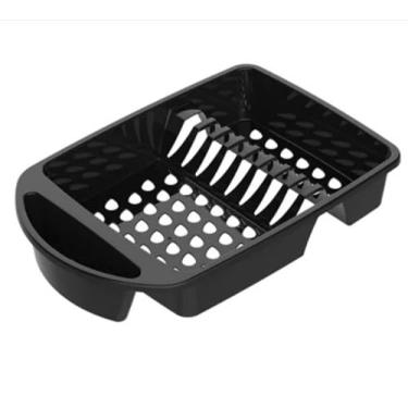 Imagem de Escorredor de Louças para Cozinha, Organizador de Pratos, Copos e Talheres, Preto
