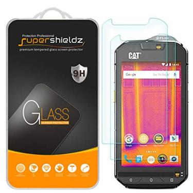 Imagem de (Pacote com 2) Protetor de tela de vidro temperado Supershieldz projetado para Cat S60, antiarranhões, sem bolhas