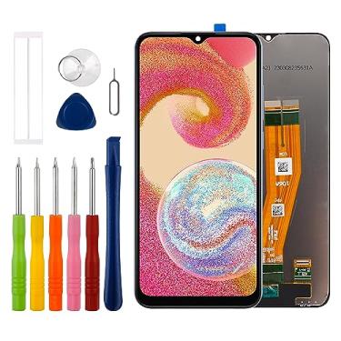 Imagem de [Novo] Duotipa LCD Display Touch Screen Digitalizador Substituição para Samsung Galaxy A04e A042F A042M A042F/DS com kit de ferramentas de reparo técnico - Preto.