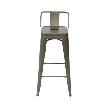 Imagem de Banqueta Berlim Alta Com Encosto - Bronze