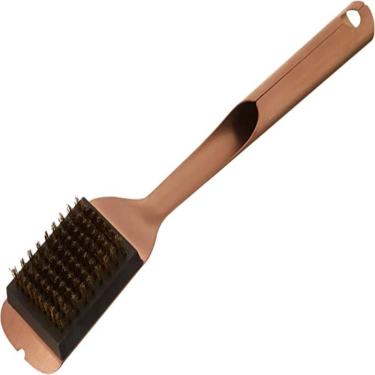 Imagem de Escova Para Grelha Churrasqueira Com Raspador Cobre Outset