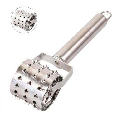 Imagem de Rolo Amaciador Preparador Para Carnes Manual Inox Prana