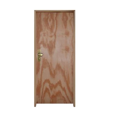 Imagem de Kit Porta De Madeira 210X92Cm Batente 14Cm Fechadura Taco De Golf Banheiro Mescla Lisa Mescla