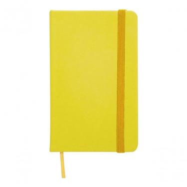 Imagem de Caderneta Tipo Moleskine Anotações 13x8 S Pauta Envio Rápido Cor Amarelo