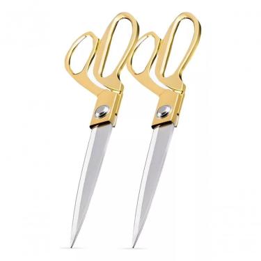 Imagem de 2 Tesoura De Costura Profissional Para Alfaiate Tecido 9,5