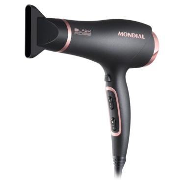 Imagem de Secador De Cabelo Mondial Black Rose Sc-37 - 2000w - 110v - Preto E Rosa