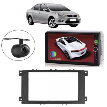 Imagem de Central Multimídia 2 Din Mp5 Ford Focus Hatch Câmera Moldura