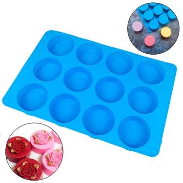 Imagem de Molde Forma Silicone Sabonetes Doces Artesanal 12 Cavidades - Things N