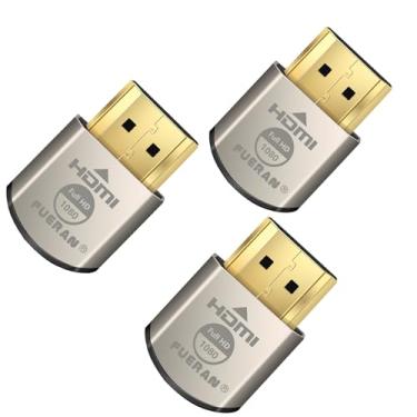 Imagem de FUERAN 2K 4K 8K HDMI Ficha fictícia-Virtual Monitor Display Adaptador Headless 3840x2160@60Hz 1080@120HDR DVI EDID Emulador (2K-1080P-3P)