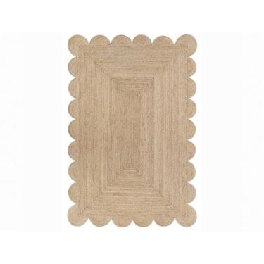 Imagem de The Weaver House Tapete decorativo personalizado feito à mão com corte boêmio de juta natural (PLN)-(2,5 x 18)