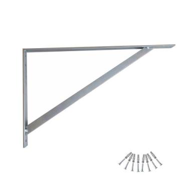 Imagem de Suporte Cantoneira de Parafusar Ferro Chato 50x34cm Reforçado nv455