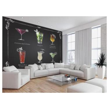 Imagem de Papel De Parede Estilo Lousa Bebdias Bar Drink 3,5M Lcb18 - Você Decor
