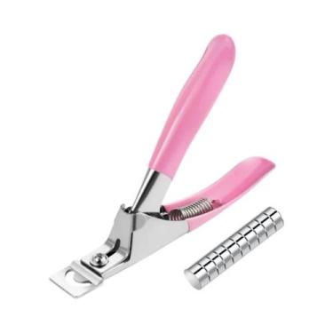 Imagem de Cortador De Unhas Acrílico De Aço Inoxidável Arco-íris Cortador Magnét