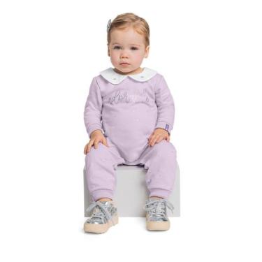 Imagem de Macacão com Glitter para Bebê Menina Quimby, Roxo, M