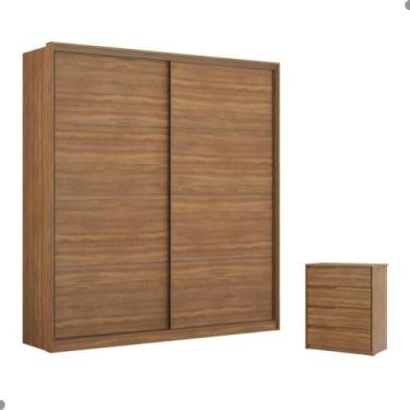 Imagem de Conjunto Quarto Guarda Roupa e Comoda Napolis Amendola - CASA H