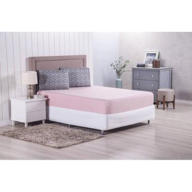 Imagem de Jogo de Cama Lençol com Elástico 3 Peças Casal King Size Modern Percal 300 Fios