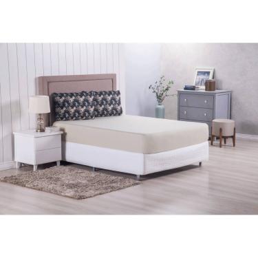 Imagem de Jogo de Cama Lençol com Elástico 3 Peças Casal King Size Modern Percal 300 Fios