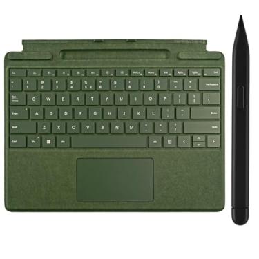 Imagem de Teclado Pro 10 Signature com caneta fina compatível com Microsoft Surface Pro 10 Signature Keyboard com caneta fina, teclado Microsoft Surface Pro 9 Signature com caneta fina (verde)