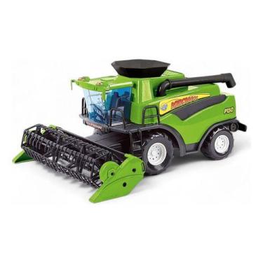 Imagem de Brinquedo Colheitadeira Grande 51cm Trator Infantil - hyper Club, Verd