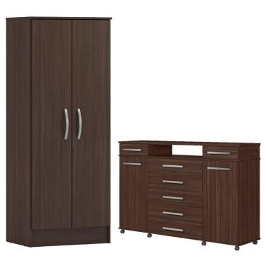 Imagem de Cômoda London E Multiuso Viena Café Touch - Demóbile