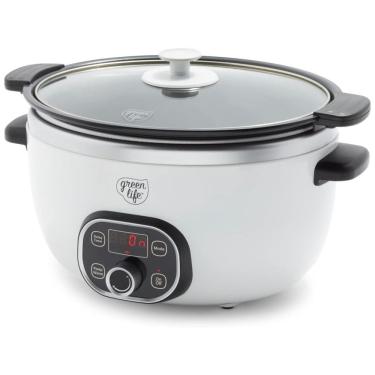 Imagem de Panela Elétrica Multifuncional 5L, com Controle de Temperatura, Branca, 110v, GREENLIFE CC004774 001, Branco