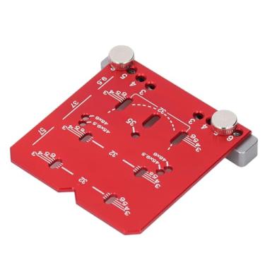 Imagem de Régua de posicionamento dobradiça Ajuste Ajuste liga de alumínio de alumínio Ferramenta de gabarito de hardware Red 35mm Para reparo de móveis de dobradiça porta do gabinete