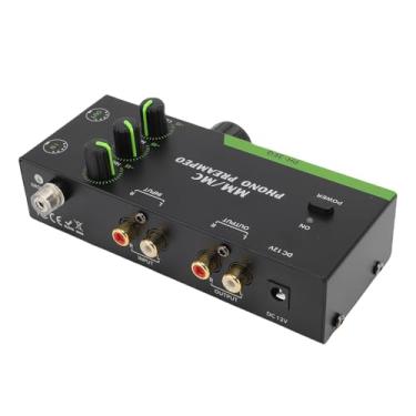 Imagem de Yunseity Pré-amplificador de Registro de Aprimoramento de Som Equilibrado, 3 Banda EQ, Saída de Entrada XLR, Baixo Ruído, Fone de Ouvido de 3,5 Mm, Trânsito de 10Hz-20kHz, Consumo de (plugue da ue)