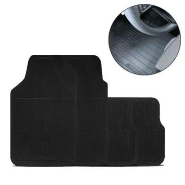 Imagem de Tapete Automotivo Borracha Pvc Carro Universal Jogo 4 Pçs - YESHUA