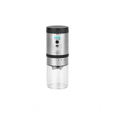Imagem de Moedor De Café Elétrico Automático Recarregável Usb Recipiente Em Vidro Com Tampa
