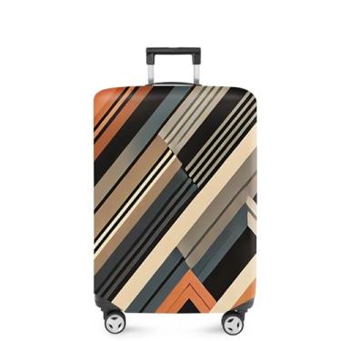 Imagem de ANNA QUEEN Capa de mala, protetor de mala, capa de viagem para bagagem de 45 a 81 cm, acessórios de viagem de elastano extensível e lavável, #2, M(fits 24-26Inch suitcase)