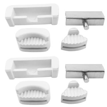 Imagem de LQ Industrial Conjunto de instalação de cabeça de máquina de costura industrial de carro síncrono 8 peças dobradiça de mesa de borracha e metal adequada para acessórios de arte/artesanato