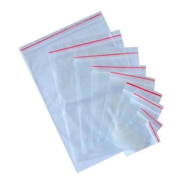 Imagem de 1000 Saco Fechamento Zip N04 8X115Mm Fecho Hermético  1Pct 