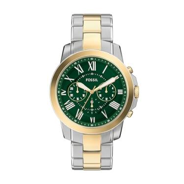 Imagem de Fossil Relógio masculino Grant cronógrafo de aço inoxidável em dois tons (modelo: FS6131)