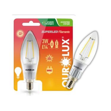 Imagem de Lâmpada Vela Led Fosca 3w Bivolt Base E14 Cor da Luz 2700K Branco Quen