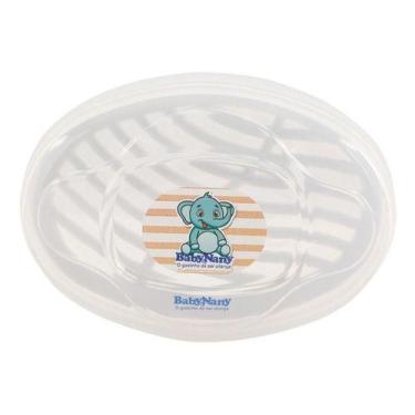 Imagem de Saboneteira Infantil Tampa Proteção Grade Barato Baby Nany !, Branco