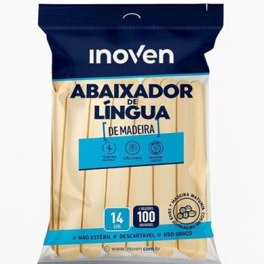 Imagem de Abaixador De Língua Espátula de Madeira Para Uso Médico Odontológico V