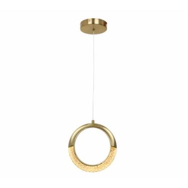 Imagem de PENDENTE BELA LED 200 GOLD BRASS ACRILICO 10W 3000K AUTOVOLT