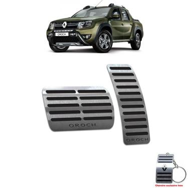 Imagem de Pedaleira Renault Oroch Automatico Preto Aço Inox