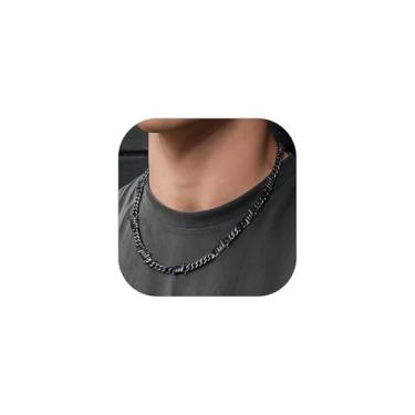 Imagem de ChainsHouse Colar de arame farpado punk espinhos corrente para homens e mulheres, 6 mm de largura aço inoxidável/metal preto/joias hiphop rock banhado a ouro 18 K, 45 a 56 cm, 16 Inches(choker length