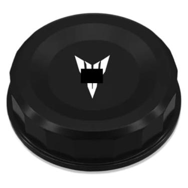 Imagem de Acessórios de motocicleta compatíveis com MT09 MT 09 MT-09 SP 2020-2021 2022 2023 CNC Tampa de alumínio para reservatório de fluido de freio dianteiro (preto)