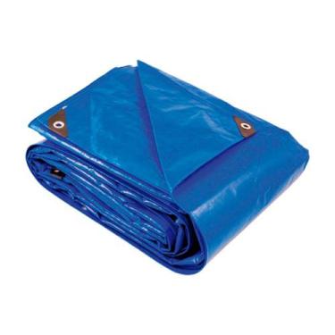 Imagem de Lona de Polietileno 6X6 Metros 100 Micras Azul Menegotti