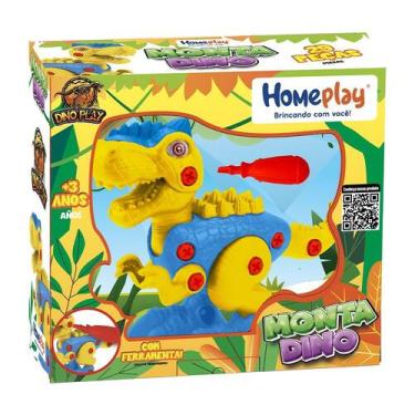Imagem de Brinquedo Monta Dino Trex 28 Peças Dino Play Homeplay