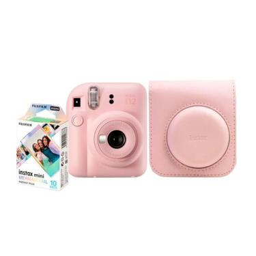 Imagem de Kit Câmera Instantânea Fujifilm Instax Mini 12 Rosa + 10 Filmes Mermai