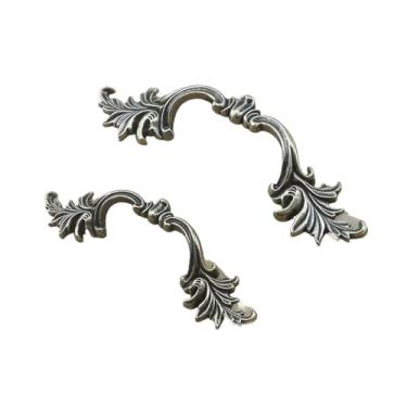 Imagem de CXYFQUUK Puxador de ferragens para móveis armários de cozinha gaveta pequena porta guarda-roupa armário cômoda puxadores de puxar 2 peças (78 mm)