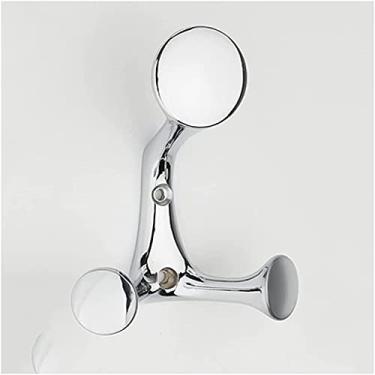 Imagem de Cabideiro montado na parede de liga de zinco gancho para casaco montado na parede 10 cm gancho de casaco resistente com três garras usado para pendurar casacos, lenços, bolsas, toalhas, chaves,