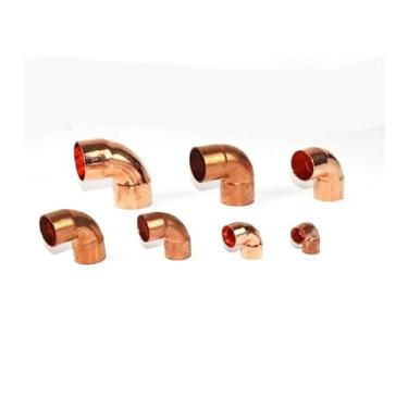 Imagem de WWECCQIJ Diâmetro interno de 35 mm x 1,1 mm espessura Scoket solda extremidade de cobre alimentação 90 graus acoplador de cotovelo encaixe de encanamento água gás óleo