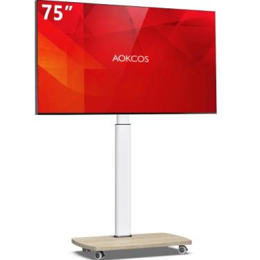 Imagem de Suporte de TV AOKCOS Rolling para TVs de 43 a 75 polegadas com rotação