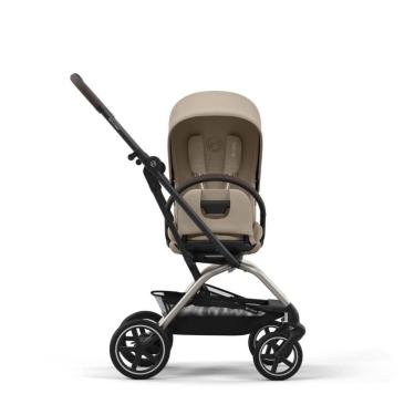 Imagem de Carrinho de Bebê com Assento Giratório 360º e Compatível com Assentos de Carro, CYBEX Eezy S Twist +2 V2, Bege