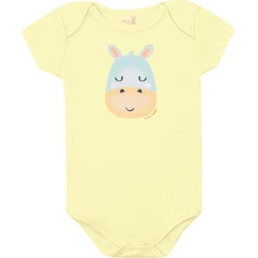 Imagem de Body manga curta bebe 13615 kiko e kika - Kiko baby, Amarelo, M